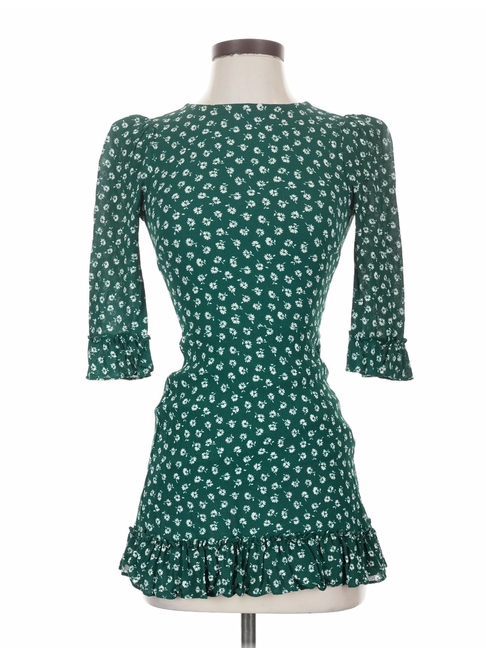 Reformation Green Cocktail Dress